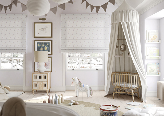 Merrily, Merry Small Violet - Roman Blind - Image 3